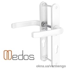 Нажимной гарнитур Saturn II, 25х92 белый (RAL 9016).